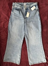 Good American Jeans Women  s Sz 16 Good Waist Palazzo Indigo Wide Leg High Rise