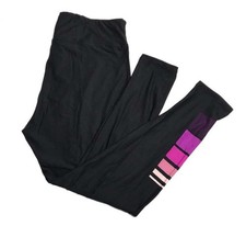 OS LuLaRoe Leggings  PINK PURPLE LEFT LEG PATTERN  Sizes 2-10; ONE SIZE; Black