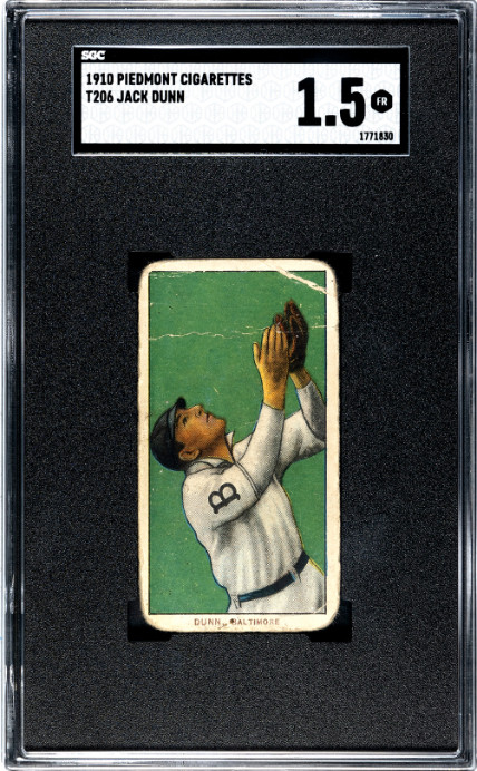 1910 Piedmont Cigarettes (T206) Dunn, Jack SGC 1.5