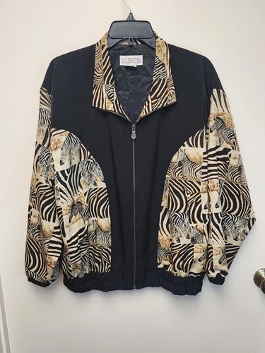 VALENTINO Giacca donna Valentina taglia unica (XL 1X) stampa zebrata nero