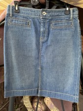 Banana Republic Denim Jean Skirt Size 4 Pre-owned Nice Condition 