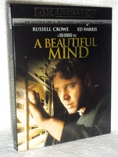 A Beautiful Mind 4K/Blu-ray, 2026 NEW Russell Crowe Ed Harris drama biography