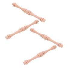 4 PCS Indoor Stairs Spindles Chair Wood Balusters for Staircases
