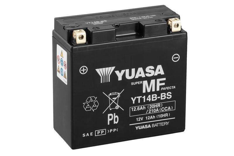Batterie YUASA YT14B FA haute performance sans entretien 12V