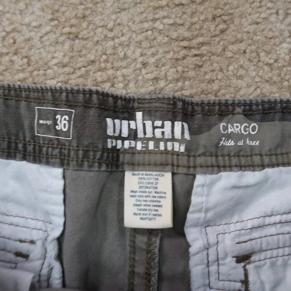 Pantalones Cortos Carga Urban Pipeline Para Hombre 36 Bolsillos Carga Camuflaje Verde Foto 2 de 4