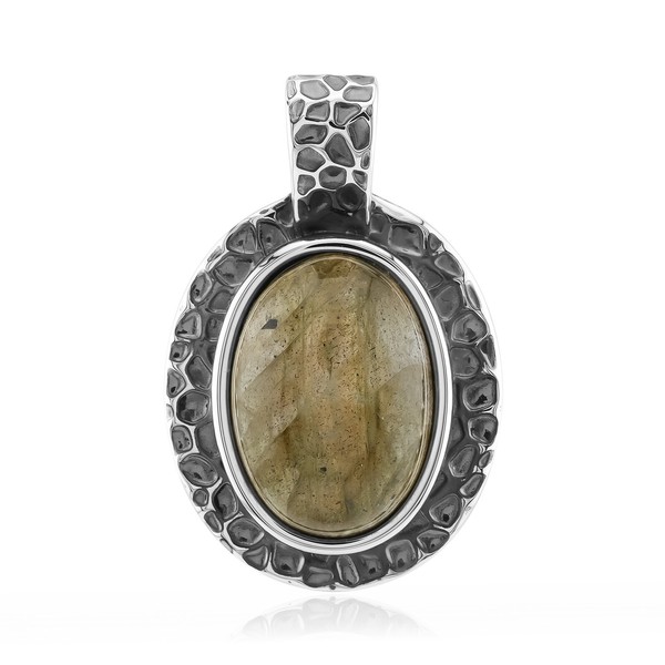 Cavill Labradorit Ring 5,31Ct Oval Sterlingsilber Damen Echtschmuck-image