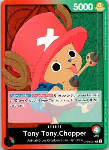 Tony Tony.Chopper (001) OP08-001 NM Two Legends