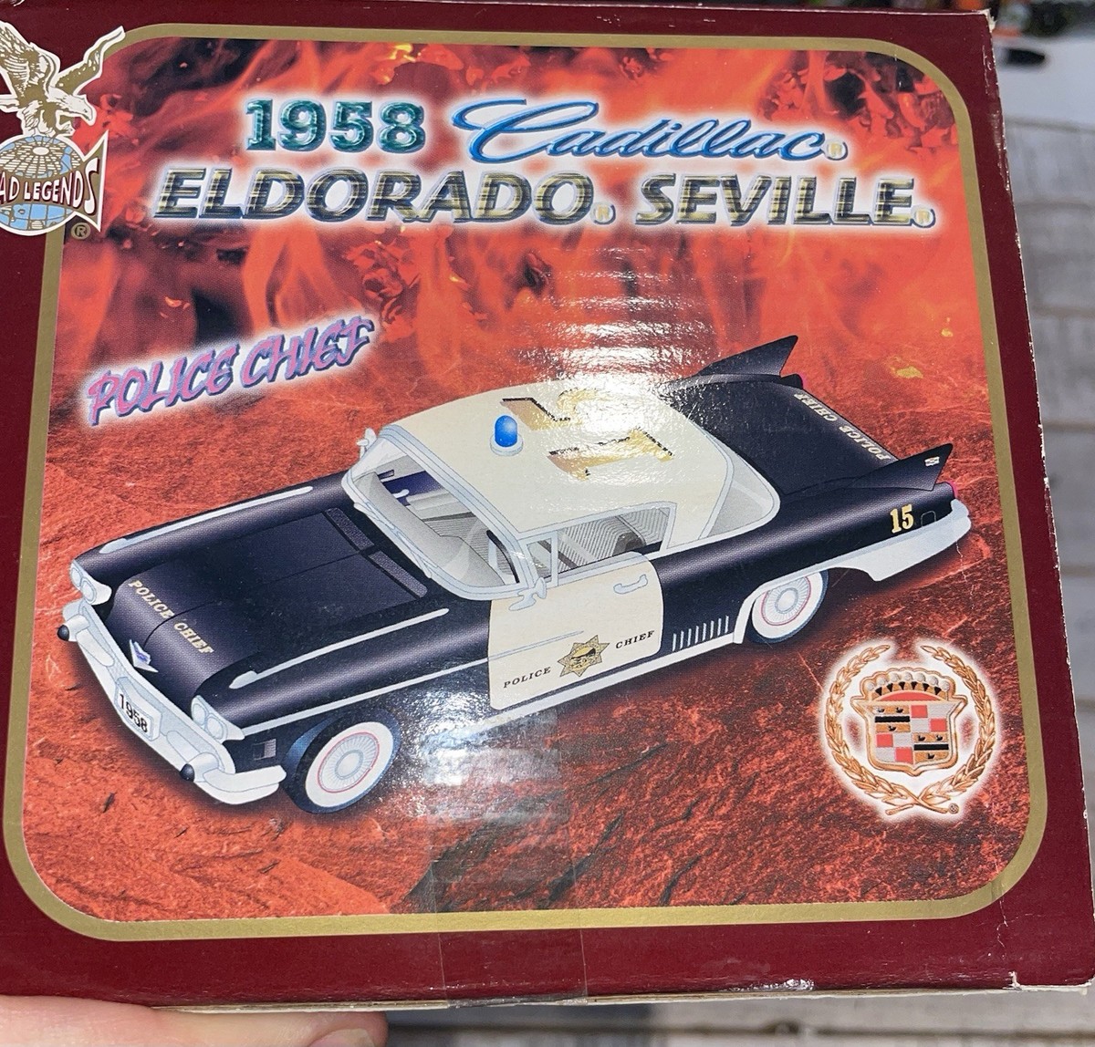 Road Legends 1958 Cadillac EL Dorado Seville Police Chief Diecast