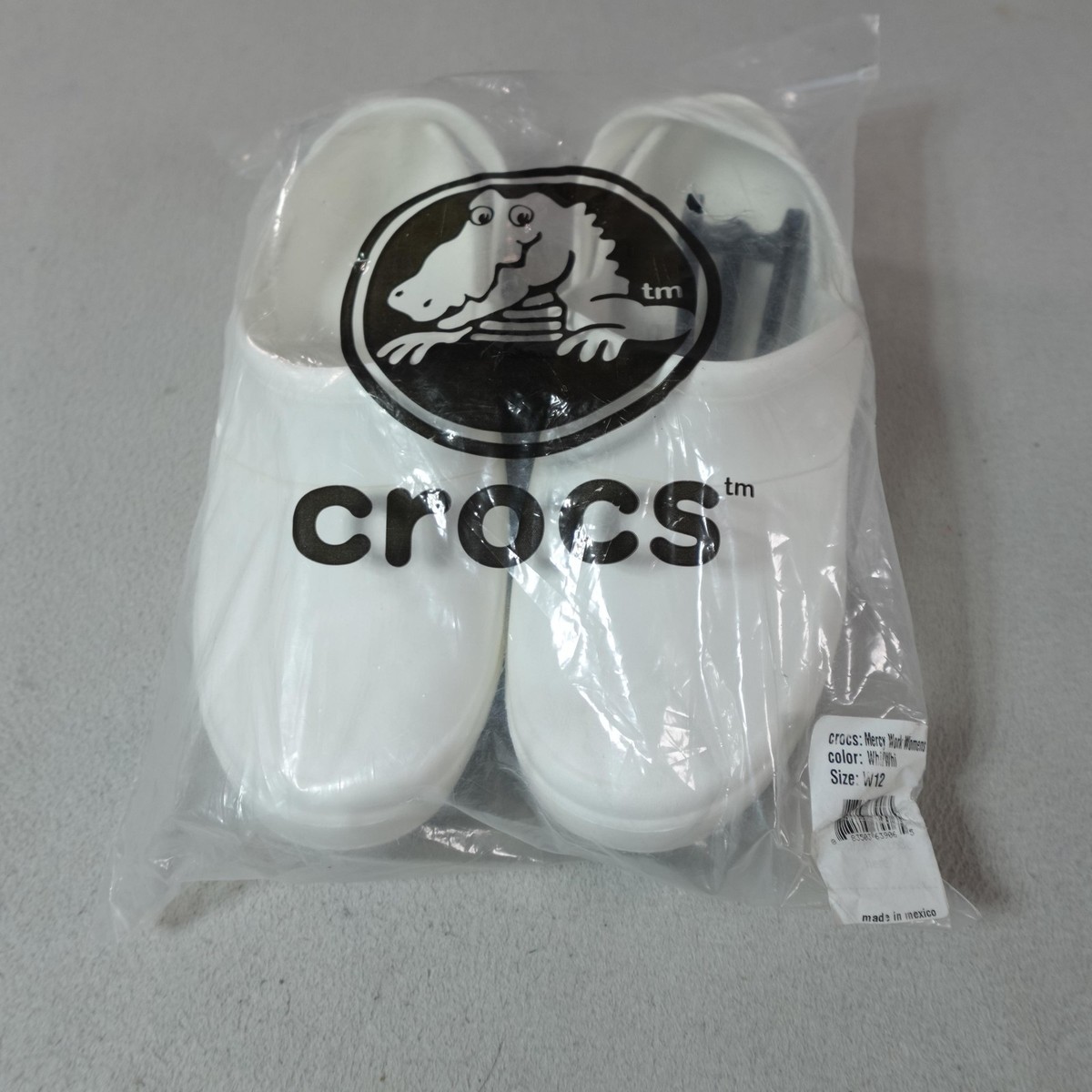 Crocs Mercy Work Shoes Womens Size 12 White Slip Resistant 