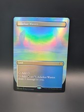 MTG - Adarkar Wastes - FOIL BORDERLESS - Land (C/W/U) - DMU #377 - Rare