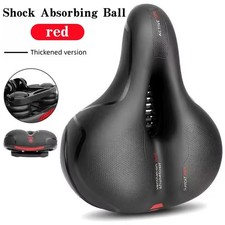 abay Ergonomic Bicycle Seat Shock Absorbing Padded Bike Saddle w/ Tail Light