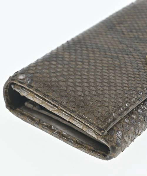 Gucci Python Wallcoin Coin Case Beige Brown Used - image 8