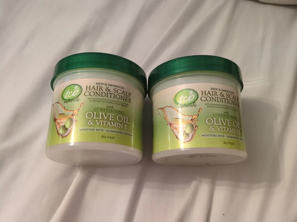 Tcb Naturals Conditioner H&S Olive Oil & Vit-E Jar 10oz 2 packs - Image 3 of 4