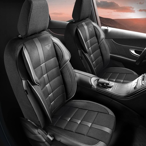 GHUYGTT Set di Coprisedili per Auto in Pelle da 9 Pezzi per M-azda CX-5 2. Generation (KF) 2017-2021, Accessori per Auto Proteggi Sedile Antiscivolo Impermeabili E Traspiranti per Tutte Le Stagioni