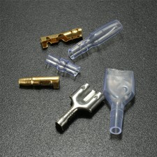 140pcs 3.9mm Car Motorcycle Brass Bullet Connector Male Female Wire Terminal Set