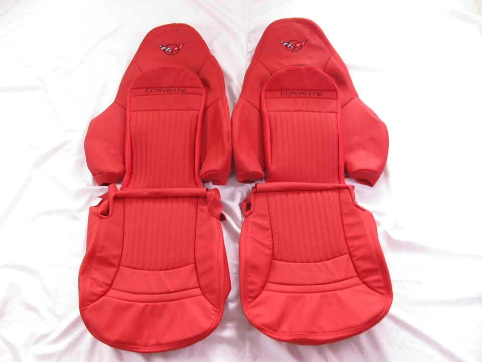 Chevrolet Corvette C5 Custom Made Real Leather Seat Covers for Sport Seats - Image 4 of 4