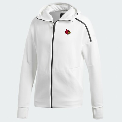 国内発送【adidas】Louisville ADIDAS Z.N.E. Hoodie Louisville Cardinals NCAA Adidas Men's White Z.N.E.