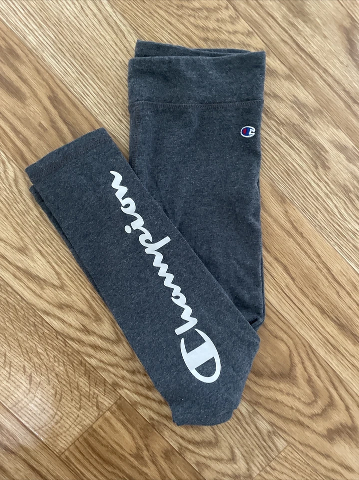 Champion Girls Lot,  Active Shorts (3) GrayLeggings (1) Size M-L. Pastel Colors - Image 4 of 4