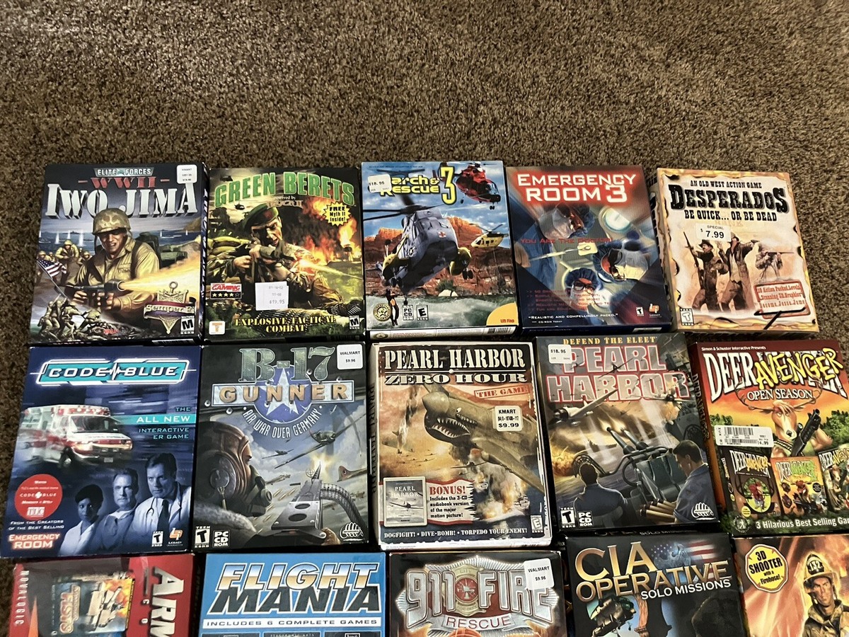 Big Box PC Game Lot (31!)New and Sealed STORAGE LOCKER