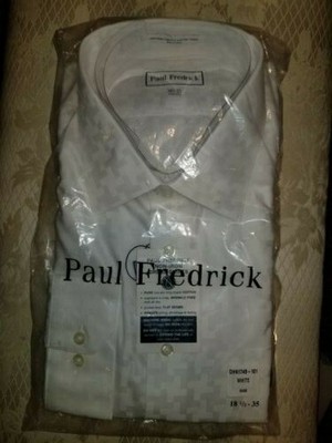 paul fredrick white dress shirts