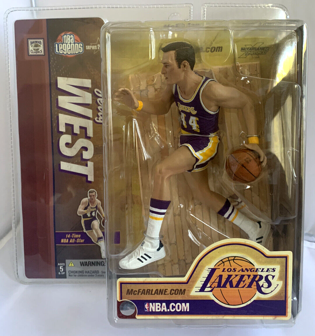 McFarlane Toys NBA Legends Series 2: LA Lakers Jerry West #44 2006