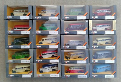 CORGI CLASSICS - BEDFORD TYP OB COACH SELECTION - BOXED - ONLY A FEW LEFT NOW