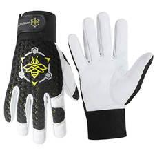 Guantes tácticos de apicultura Apis ventilados piel de cabra estilo mecánico