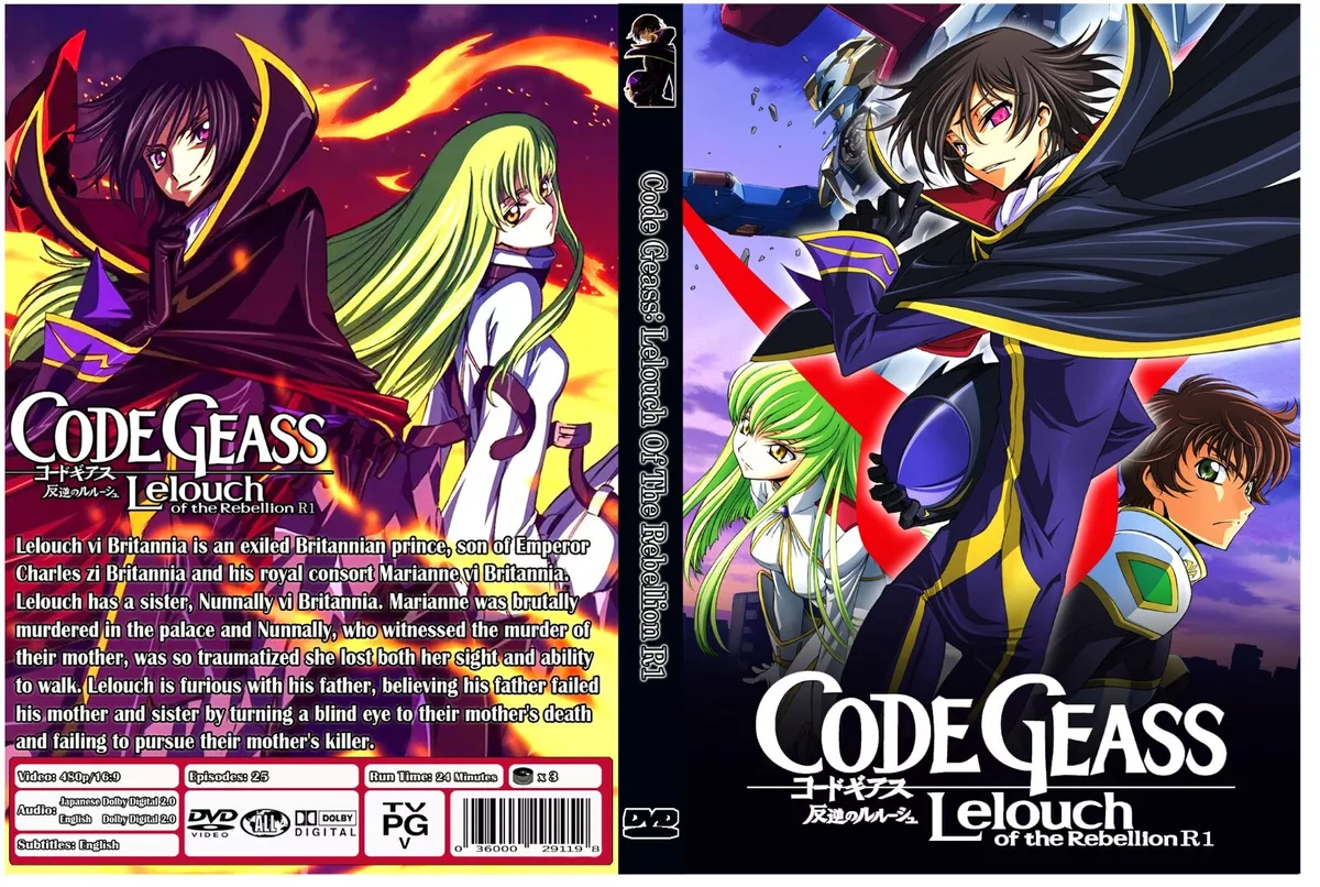 Code Geass: Lelouch of the Rebellion: Complete Series Collection Episodes  1-50