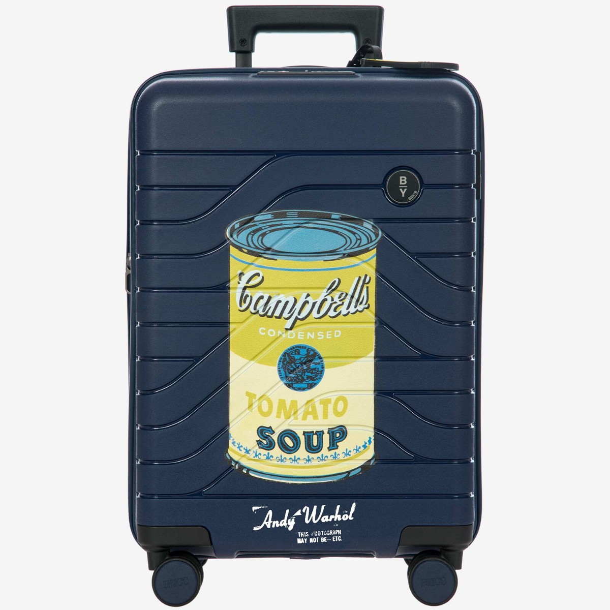 BRIC'S CAMPBELL Andy Warhol blue hardside carry-on spinner trunk