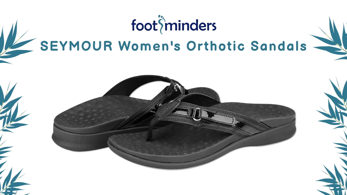 Footminders SEYMOUR Women's Orthotic Sandals-Orthopedic Arch