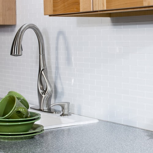 Aspect Peel and Stick Matted Glass Backsplash Kit 15 sq ft Kit - Picture 5 of 9