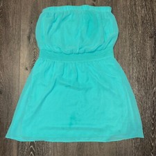 Women's Express  Teal Strapless Tube Mini Dress Size S/P Small