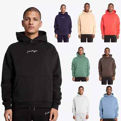 HYPE Mens Scribble OVERSIZE Hoodie Designer Hooded Top