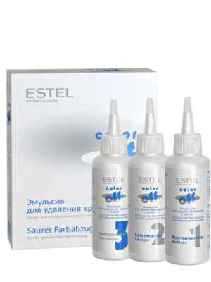 Estel Color Off Professional Emulsion for Hair Color Remover 3 х 120 ml