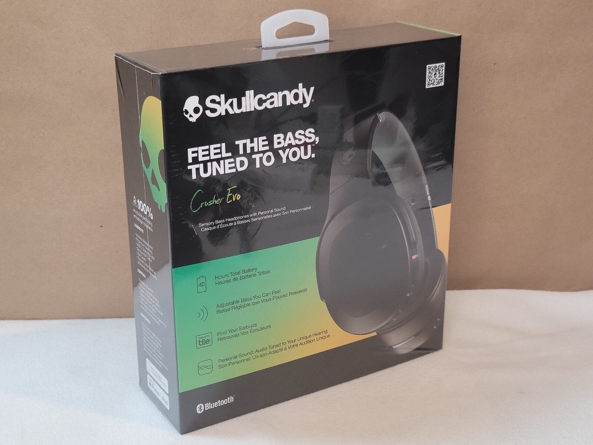 本日限定セール！Skullcandy CrusherEvo Blue【美品】 Skullcandy Crusher Evo Bluetooth Wireless Headphones with