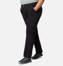 Columbia L42011 Womens Black Saturday Trail II Convertible Pants Size 16W Short