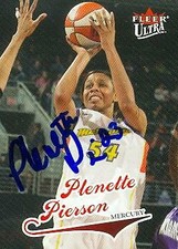 Plenette Pierson autographed Basketball Card 2004 Fleer Ultra #60 Rookie Season