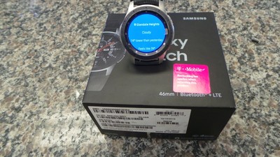 Samsung Galaxy Watch Gear S4 SM-R805U 46mm T-MOBILE SILVER ...