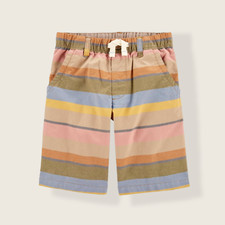 Carter's BOYS Striped Everyday Pull-On Shorts OLIVE/BEIGE/BLUE COLORFUL SZE12