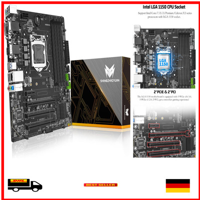 SHANGZHAOYUAN B85M PRO Gaming Motherboard Intel Core i7/i5/i3/ATX