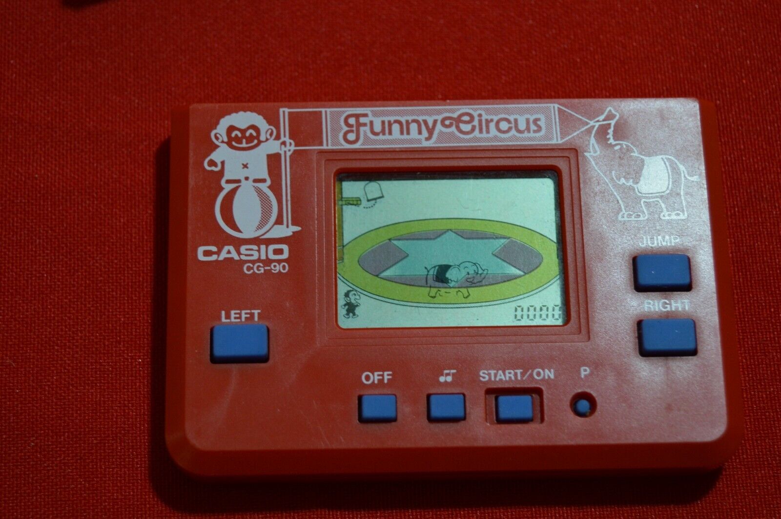 RARE 1985 CASIO CG-90 FUNNY CIRCUS ELECTRONIC HANDHELD LCD GAME ARGENTINA