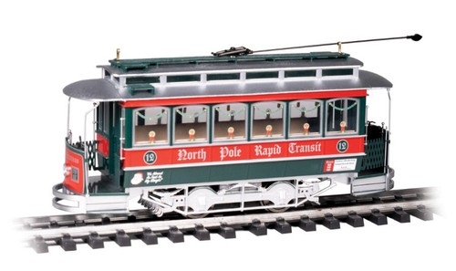 Tranvía de Navidad Bachmann 93943 Polo Norte Tránsito Rápido, Engranajes de Metal | Zustand: New