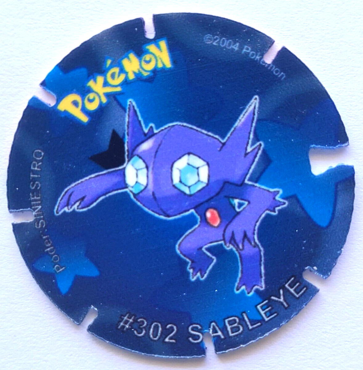 TAZO POKEMON DKV #302 SABLEYE 2019 Hoenn PERU South America Pogs Flips Taps