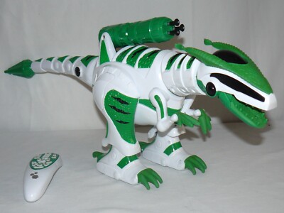 Intellisaur R/C Remote Control Dinosaur Robot Toy For Kids Lights Sounds