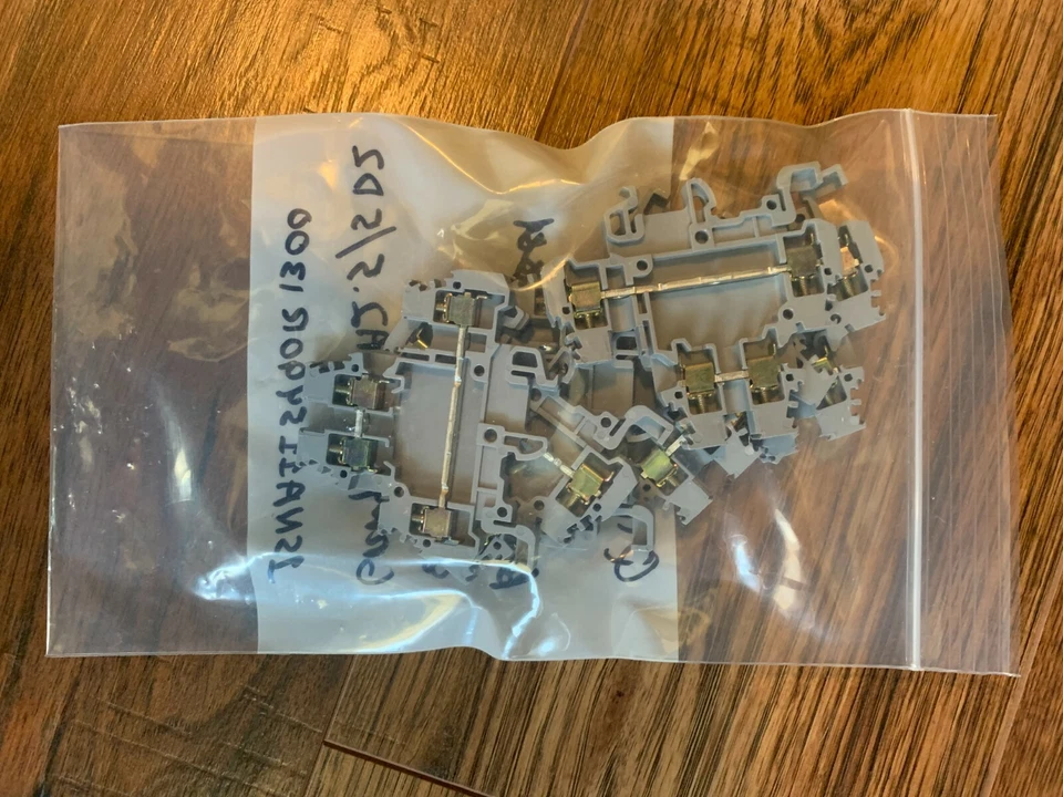 7 Pack ABB Entrelec MA2.5/5D2 Terminal Block Gray 2 tier - Image 2 of 2