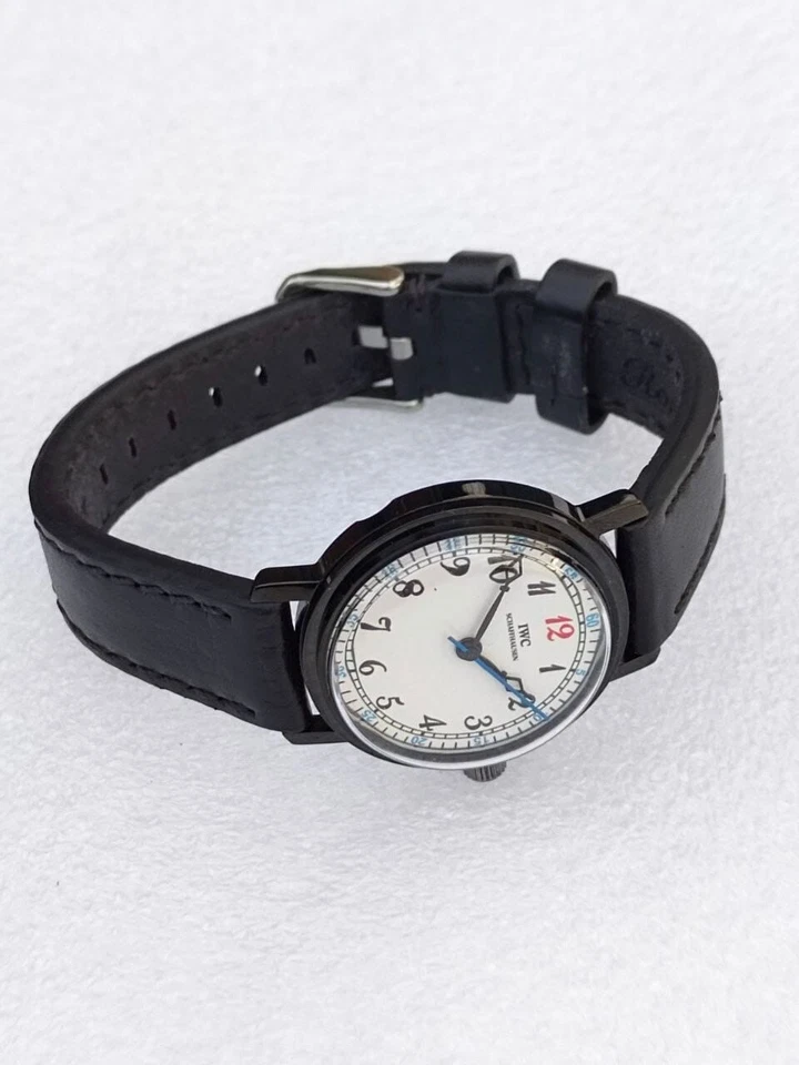 RELOJ IWC SCHAFFHAUSEN CALIBRE 2602 15 Joyas Reloj Hombre Mecánico Cuero W101 Foto 4 de 4