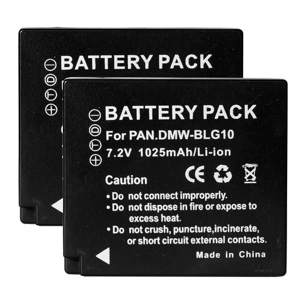 2 Batterie DMW BLE9E DMW BLG10 Da 1280 MAh E Doppio - Foto 8
