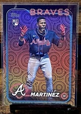 J.P. Martinez 2024 TOPPS SERIES 2 RC Holiday Foil Fireworks #685 ATLANTA BRAVES