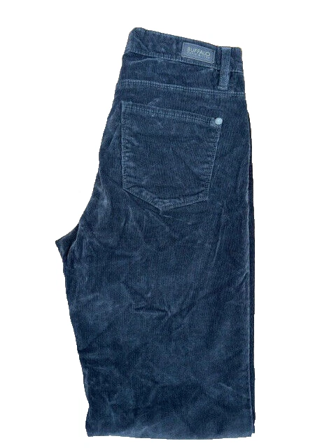 PANTALON FEMME BUFFALO SUPREME MI HAUTEUR SKINNY STRETCH VELOURS CÔTELÉ (GRIS 4/27) OCCASION