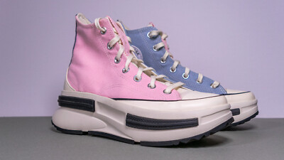 Converse Run Star CX Athletic Pink Blue Chunky Hi Platform Y2K Womens 7.5 Shoes